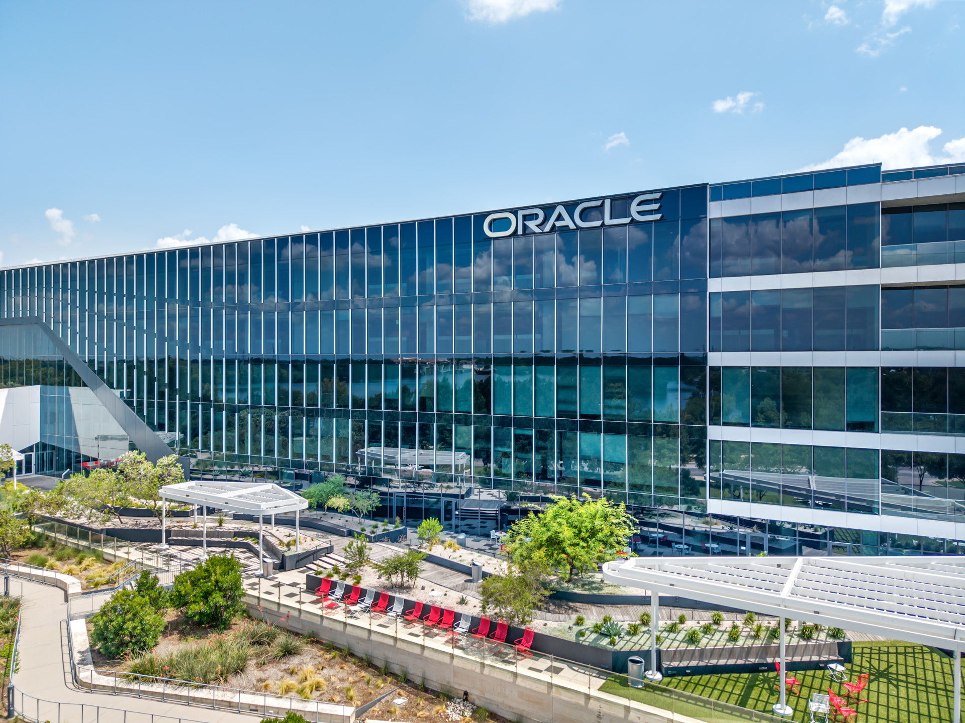 Oracle — waterfront technology campus — outdoor marketing photography